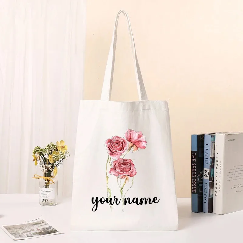 

Floral Print Causal Canvas Bag Harajuku Women Shoulder Bags Female Tote Handbag Large Capacity Shopper Handbag Fashion Handbags