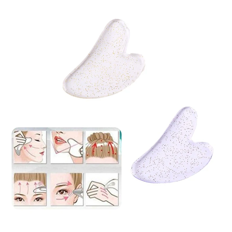 Skin Scraping Resin Gua Sha Massage Board Guasha Plate Face Eye SPA Massager Scrapers Tools For Face Neck Back Body Legs