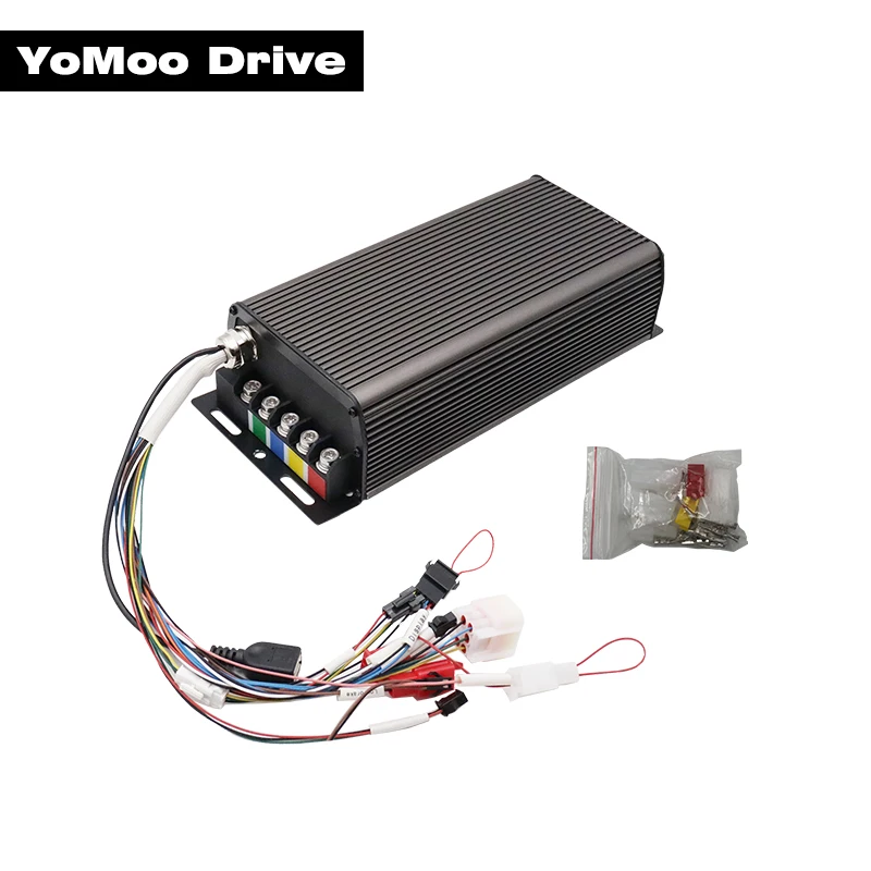 

Sabvoton SVMC7280-APT Version V2 2KW 36V 48V 60V 72V 80A Peak 200A Brushless DC Motor Controller with USB Cable or Bluetooth