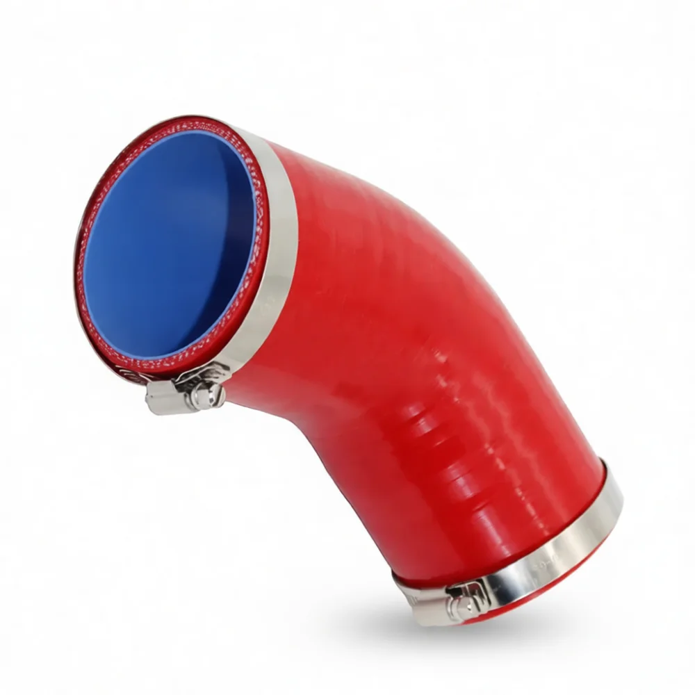 Auto Silicone 45 Degree Elbow Hose Turbo Intake Pipe Universal Connector High Temperature Resistant Cooling Conduit