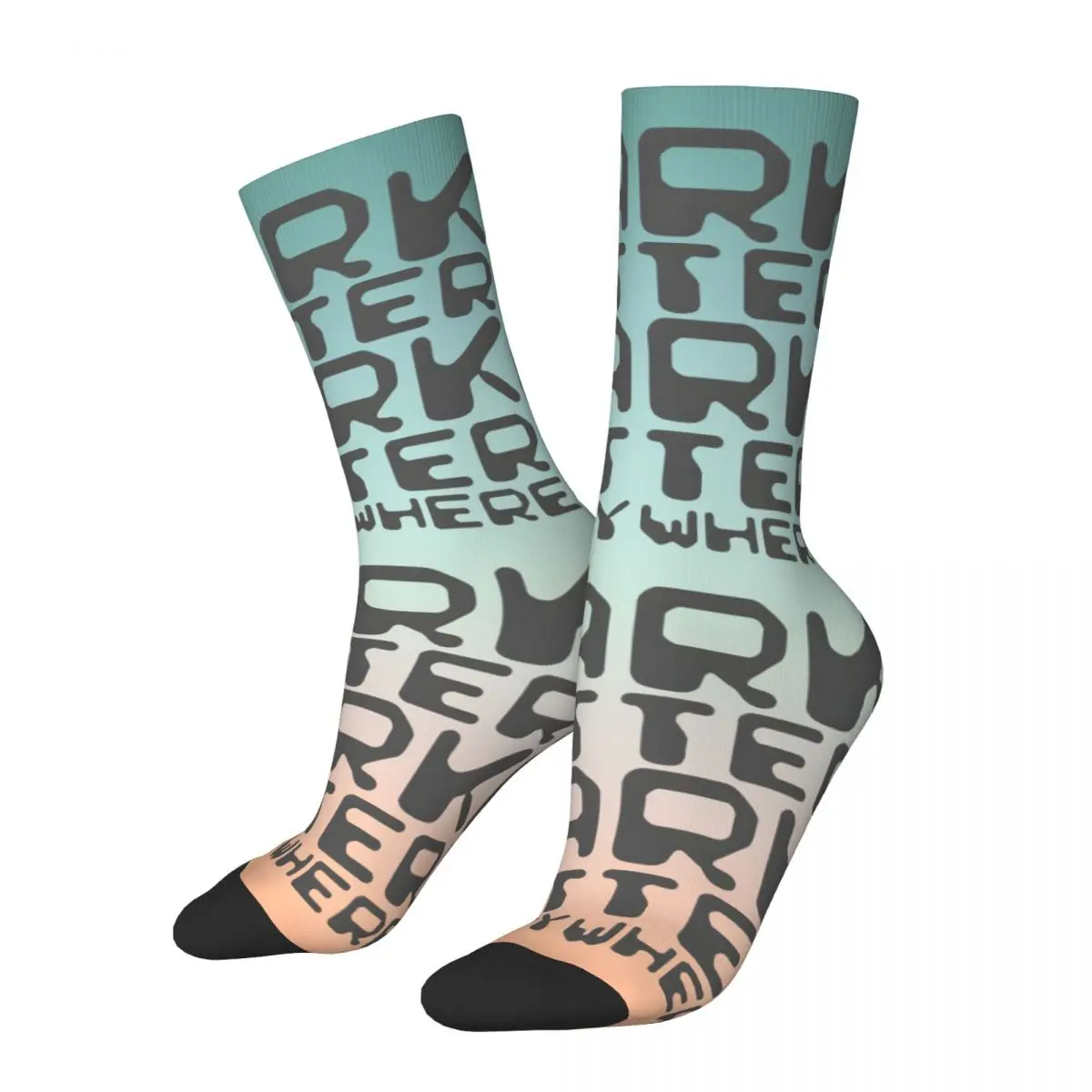 Retro Dark Matter Men's compression Socks Unisex Pearl Jam Harajuku Pattern Printed Novelty Crew Sock