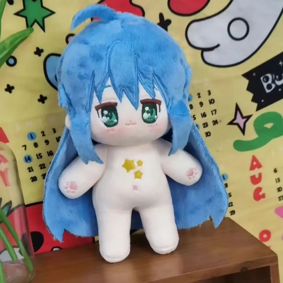 20CM Anime Game Lzumi Konata Cute Monster Cosplay Plush Stuffed Doll Cotton Body Figures Dress Up Cotton Doll Toys Pillow Gift