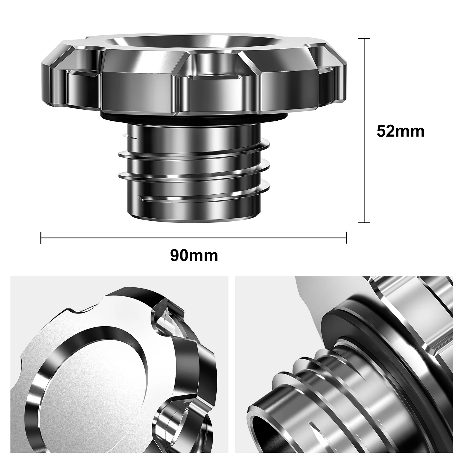 Tankdeckel mit O-Ring für Harley Sportster 883 Low XL883L 2005–2009 Sportster 1200 Low XL1200L Iron 883 XL883N Forty Eight – Detail 16