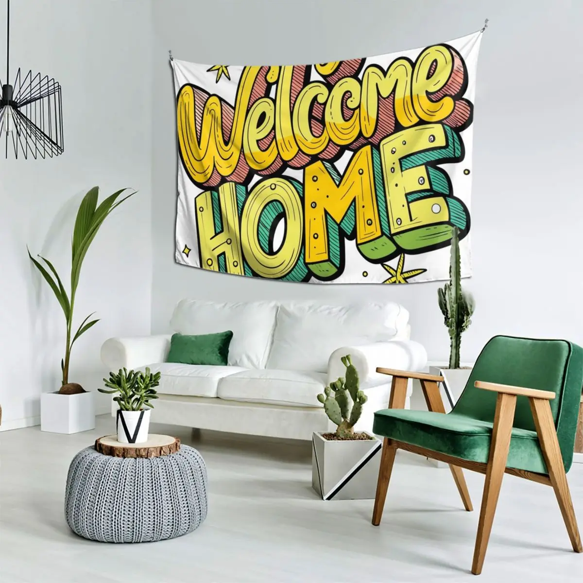 

Welcome Home Tapestry Decorative Wall Mural Room Decor Cute Home Decorators Tapestry