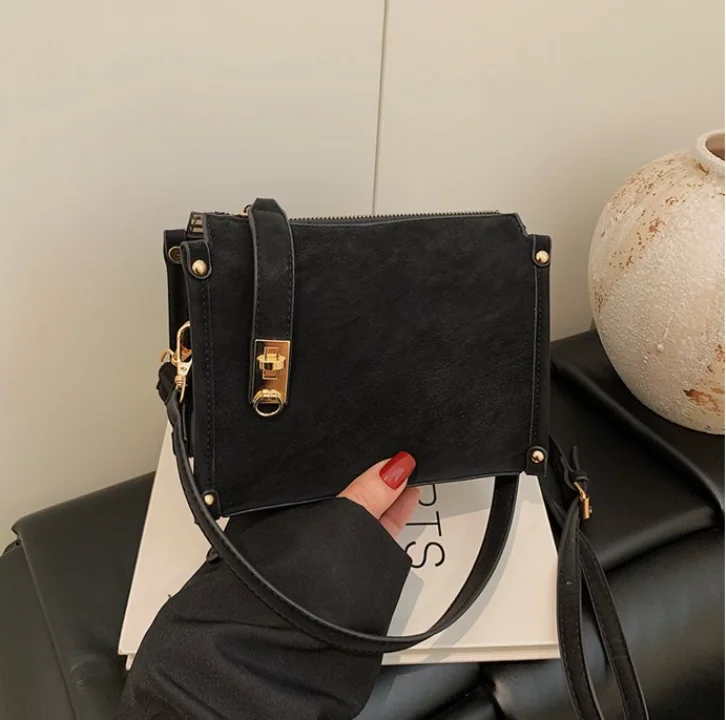 

Винтажная квадратная сумка через плечо Осень-Зима 2026, роскошная дизайнерская сумка-кроссбоди с верхней ручкой, в стиле бохо-шик для женщин, повседневная