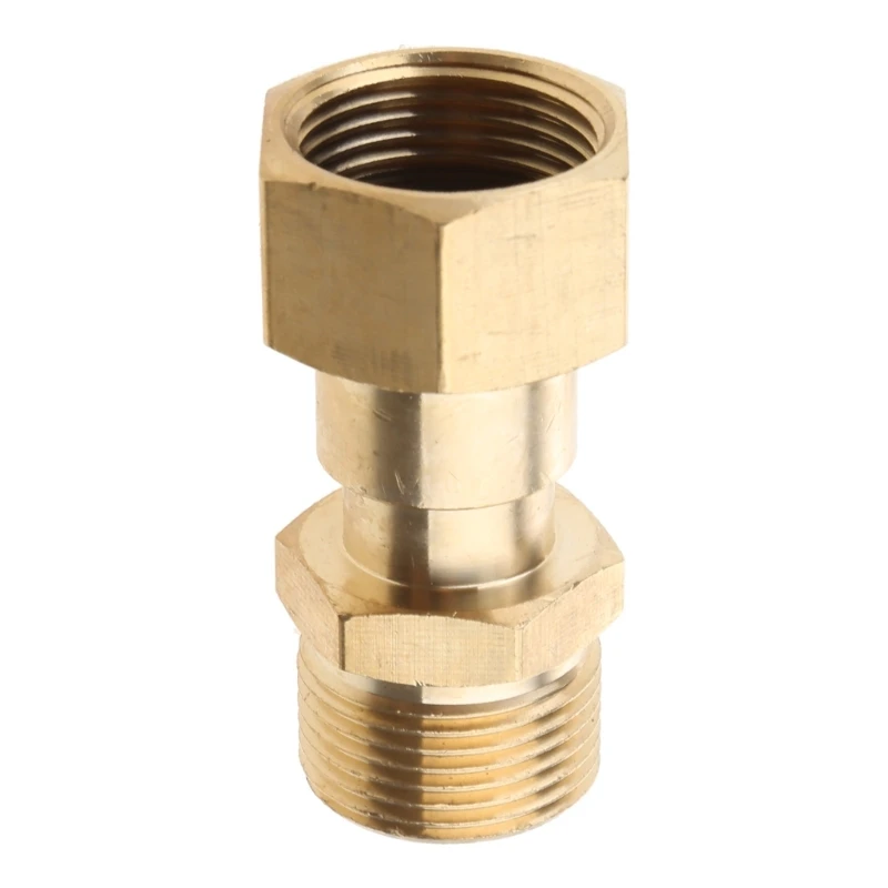 Boquilla latón presión para lavadora, Conector junta giratoria rosca, manguera para hogar, jardín, coche,