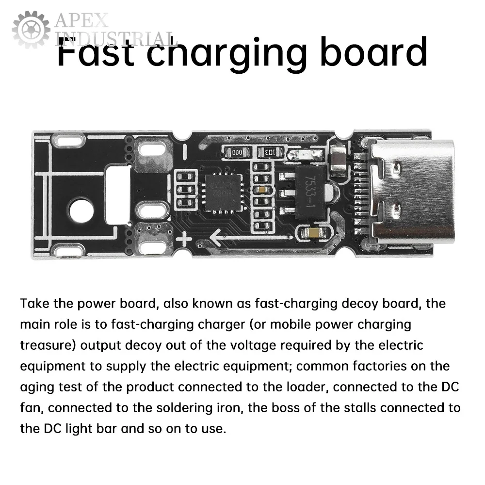 140W 5A Tipe C Ke DC QC PD Umpan Papan Pickup Pengisi Daya Cepat 28V 20V 15V 12V 9V 5V Pemicu Tegangan Mendukung PD3.1 PD QC AFC FCP