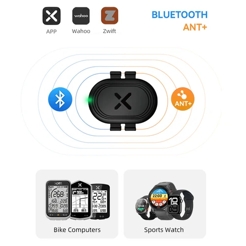 Imagen 2 del producto XOSS ARENA Sensor de cadencia de velocidad X2 Monitor de ritmo cardíaco para teléfono bicicleta GPS ordenador GARMIN Edge iGPSPORT BSC100s G3 G2 plus G +