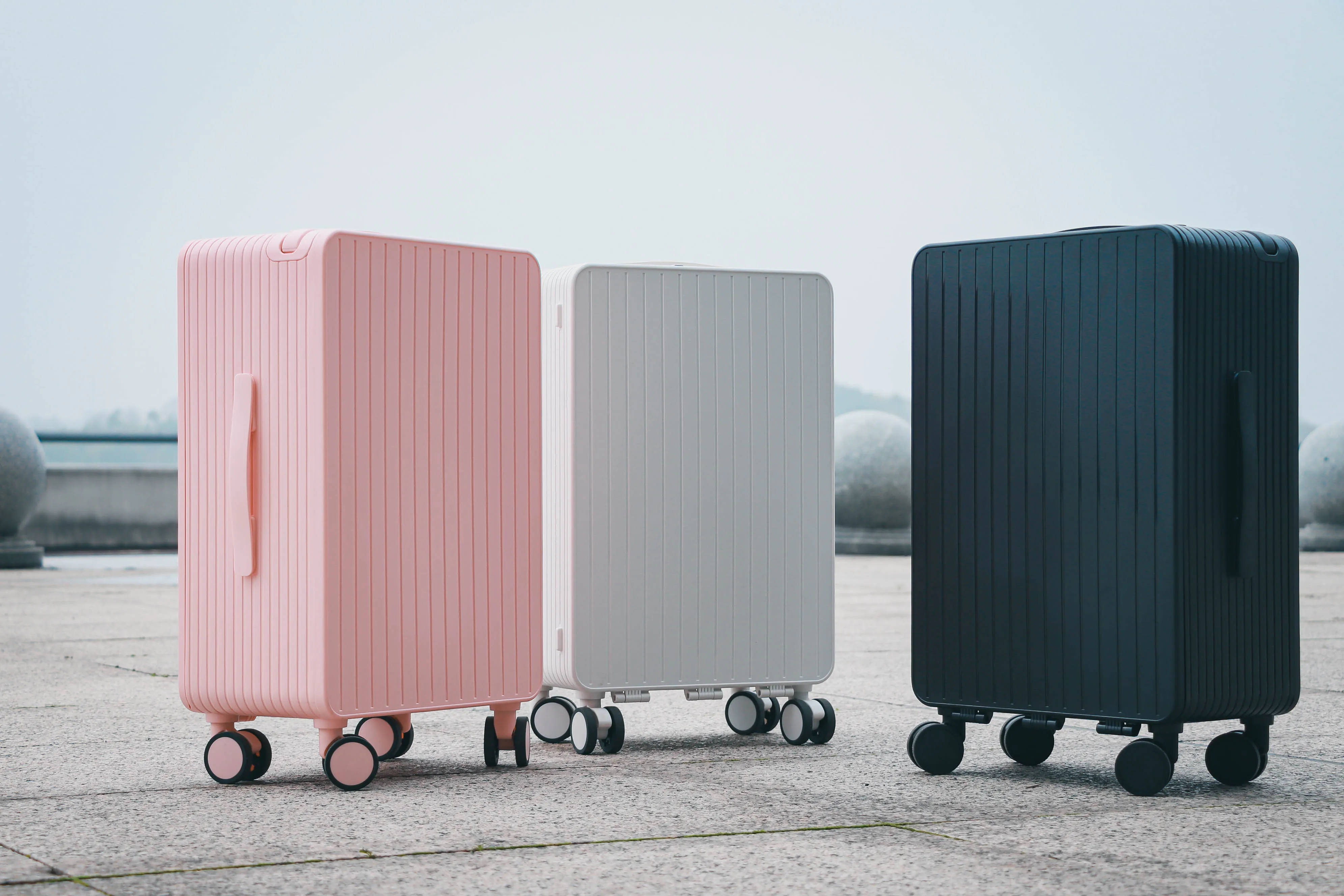 

Wide Handle Travel Suitcase Men 20 Inch Carry-On Luggage Women PC Student Travel Trolley Case