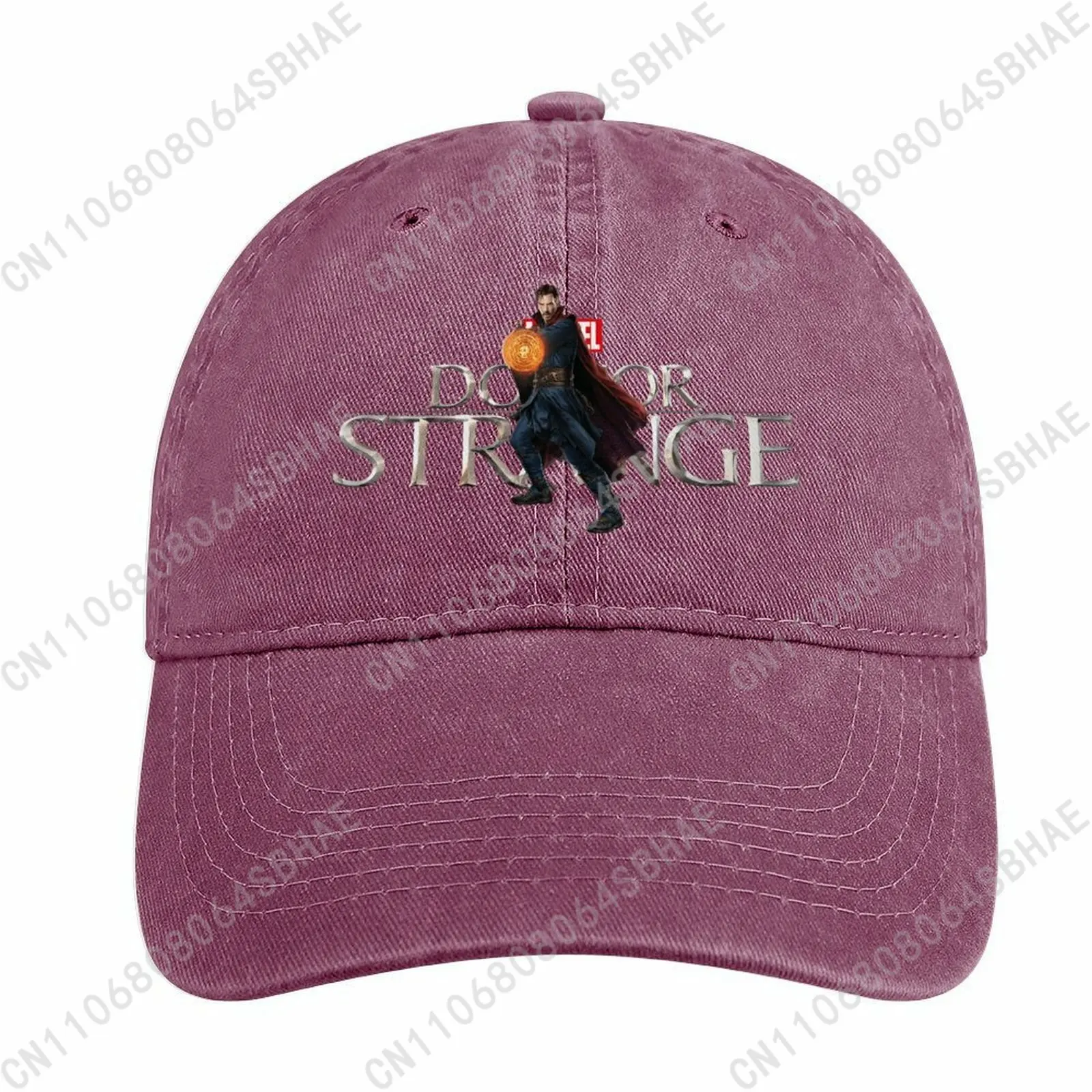 

Marvel Doctor Strange Washed Cotton Baseball Cap Vintage Dad Hat Men Women Retro Adjustable Denim Cap Streetwear Cosplay