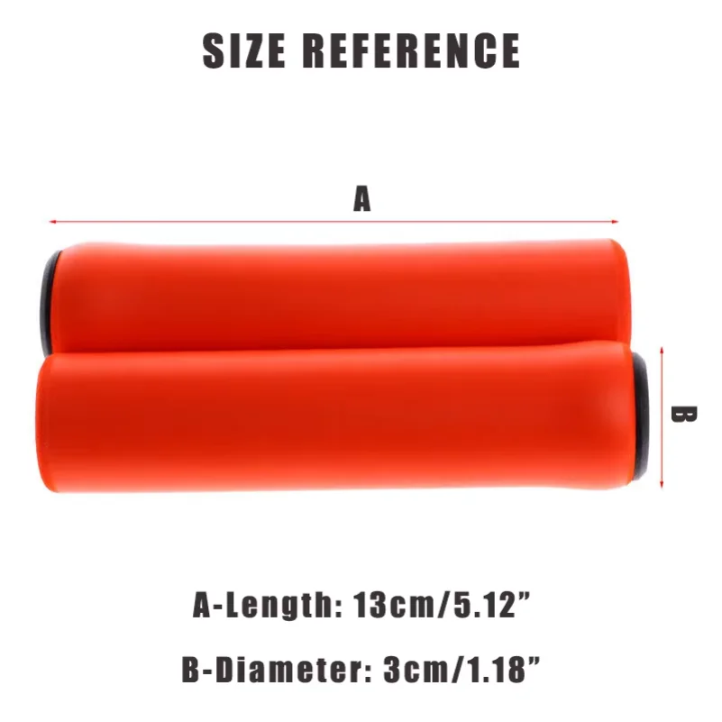NEW 1 Pair Silicone Cycling Bicycle Grips Outdoor MTB Mountain Bike Handlebar Bike