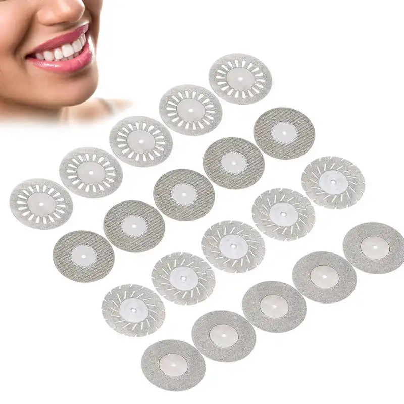 5pcs/Set Dental Double Side Diamond Disc Dentist Equipment Supplies Dental Cutting Polishing Disc Oral Care Tool Teeth Whitening