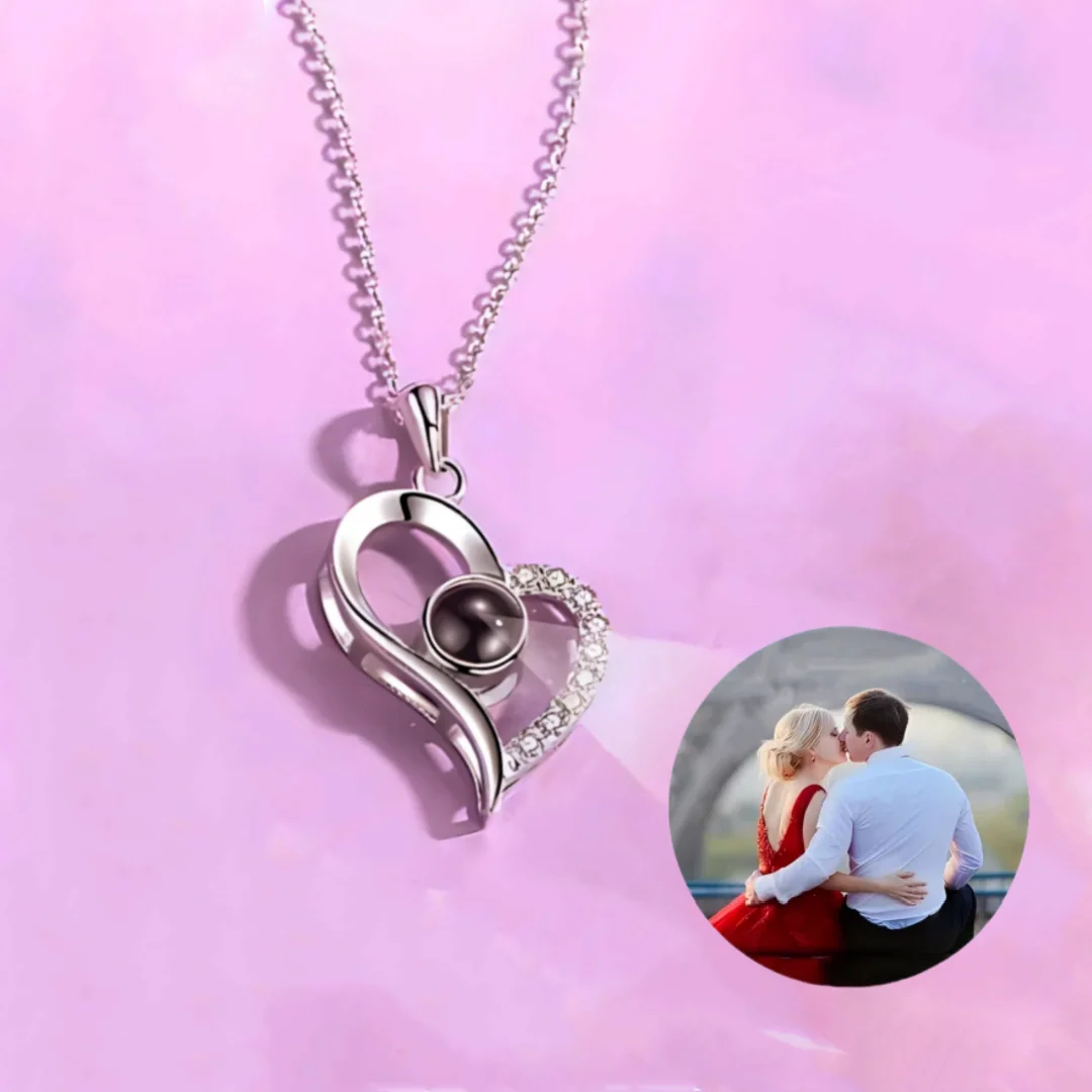 Collier de projection photo personnalisé pour femme, bijoux à la mode, collier romantique de mariage, un cadeau pour votre amoureux, nouveau, savoir chaud