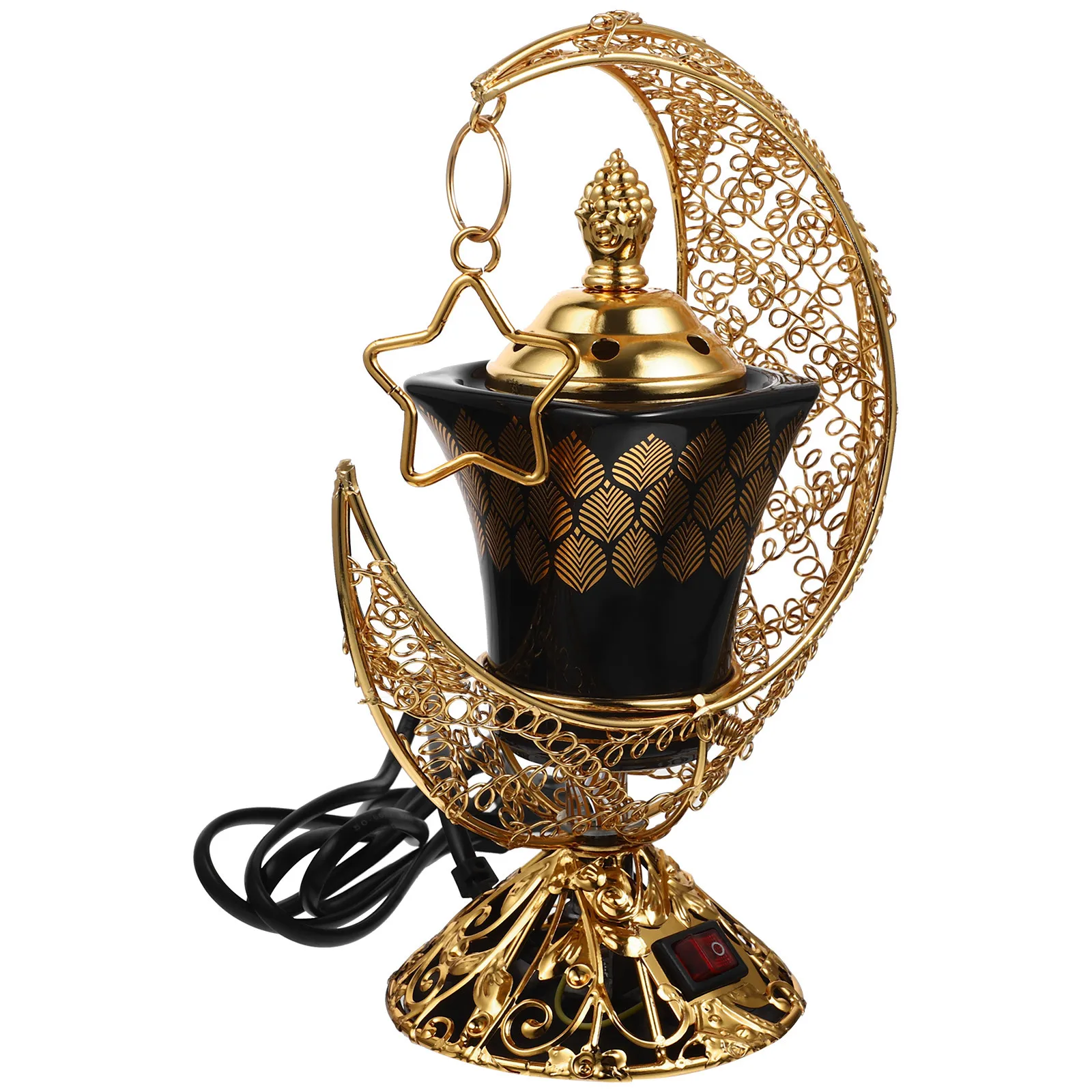 

Electric Arabic Style Incense Burner Plug-in Middle East Censer Desktop Aroma Burner Decorative Ceramic Home Incense Stove Eu