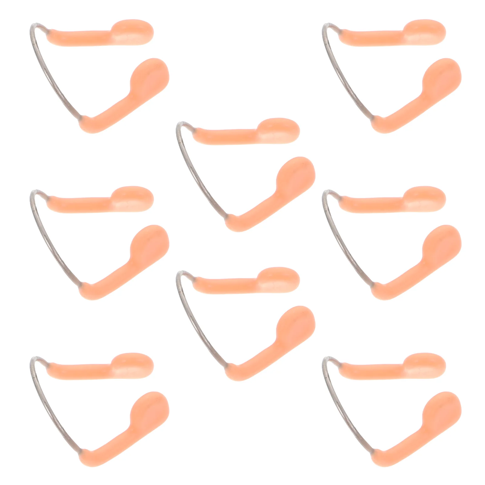 

8pcs Waterproof Clip Safe Swimming Accessories Reusable Pool Snorkeling Beginner Nose Protector Metal