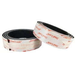 3551 Reclosable Fastener Black Type 400 Self Adhesive Dual Lock Fabric Tape 25.4MM