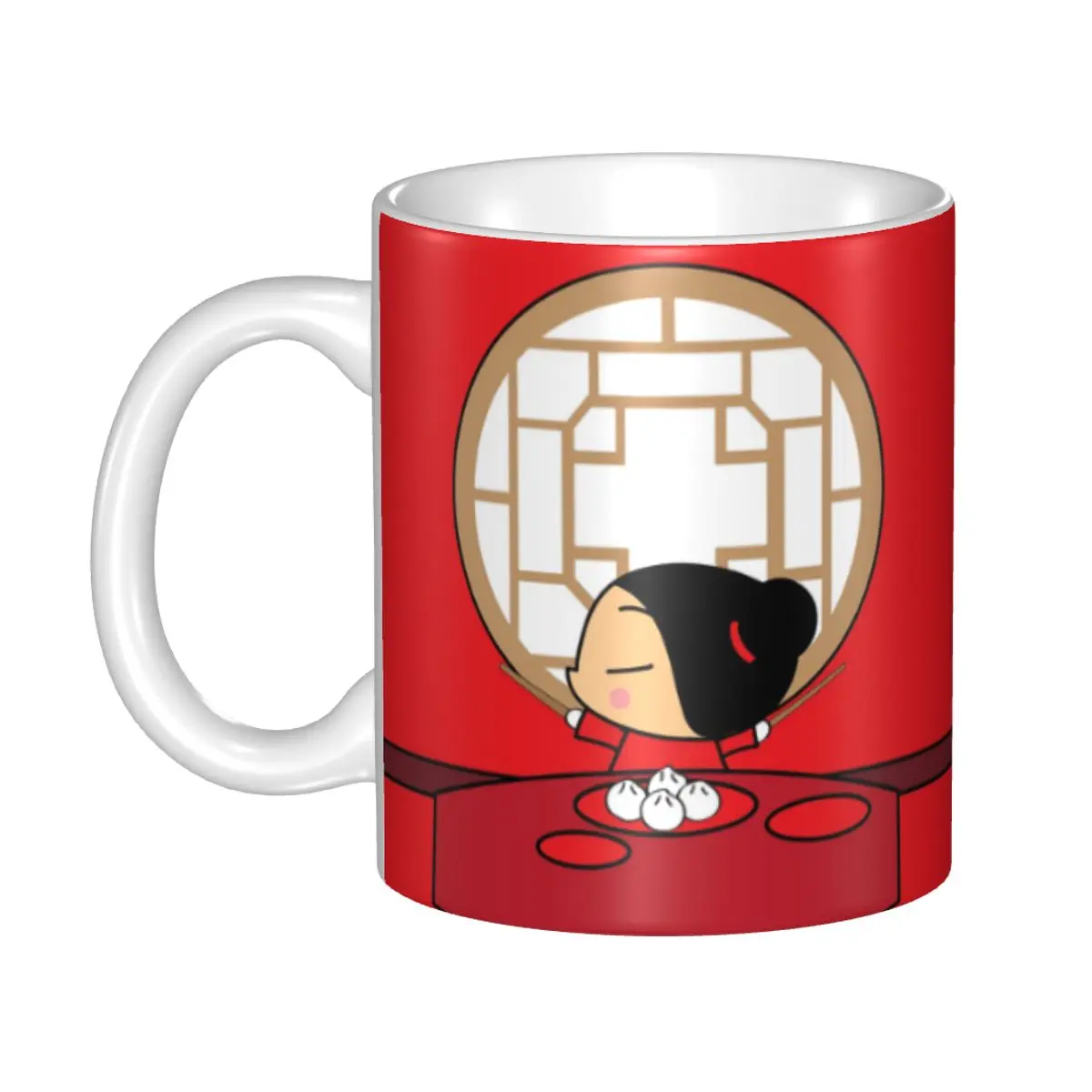 Pucca Mugs Customized Cartoon Character Coffee Ceramic Mug Cup Creative Present Outdoor Work Camping Cups And Mugs