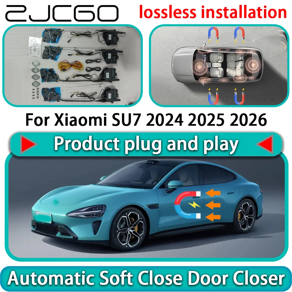 

For Xiaomi SU7 YU7 2024 2025 2026 Auto Pull Car Soft Close Door Kit Power Latch Electric Door Catch Soft Closing Assist Silent