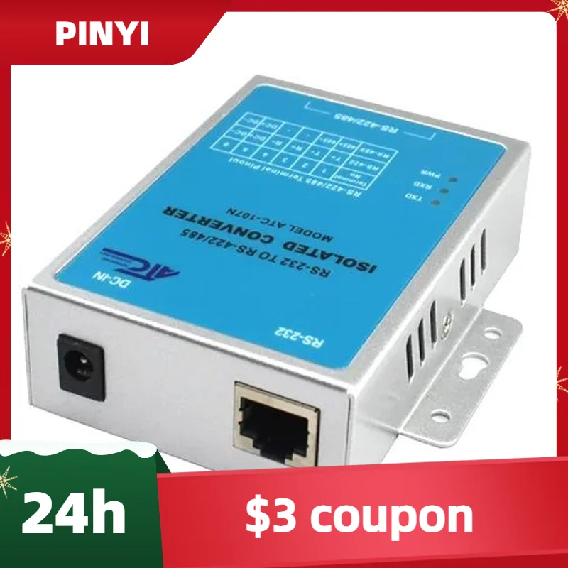 Home ATC-107N Industrial Class Wall-mounted Photoelectric Isolation Converter RS-232 TO RS-422/485