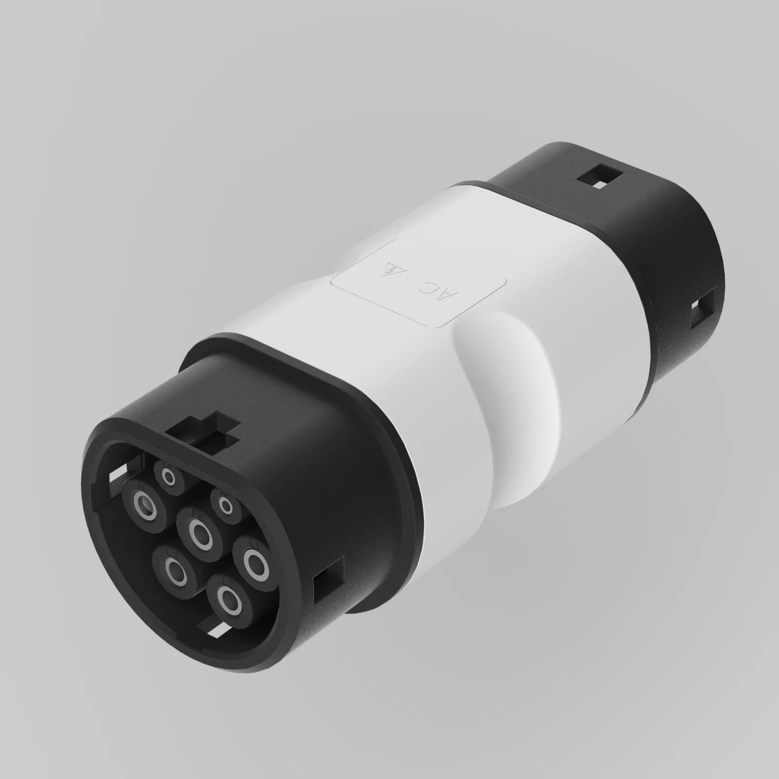 

New Energy Charger China-to-Europe Adapter 3-phase 32A 22KW 230V Type2 Simple Design Snap-free Electric Vehicle Connector