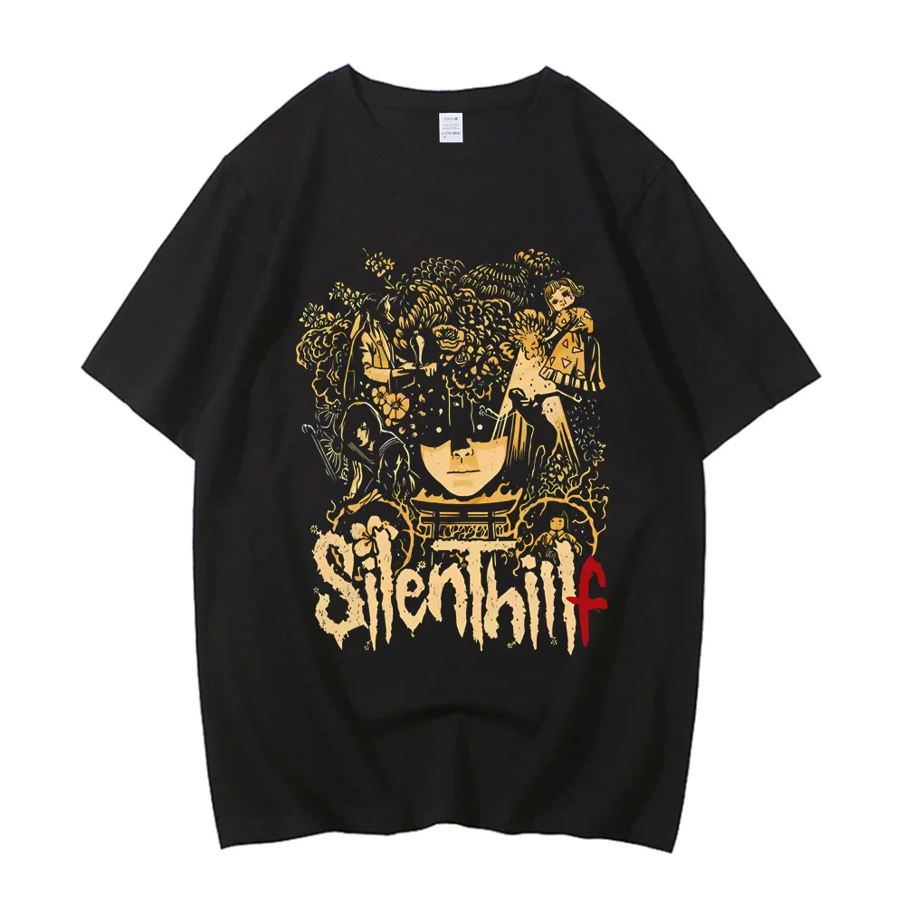 Silent Hill F T-Shirt Men High Quality Cotton Silent Hill Japanese Style Shirt Lover Tee Fashion Tops Short Sleeve Loose