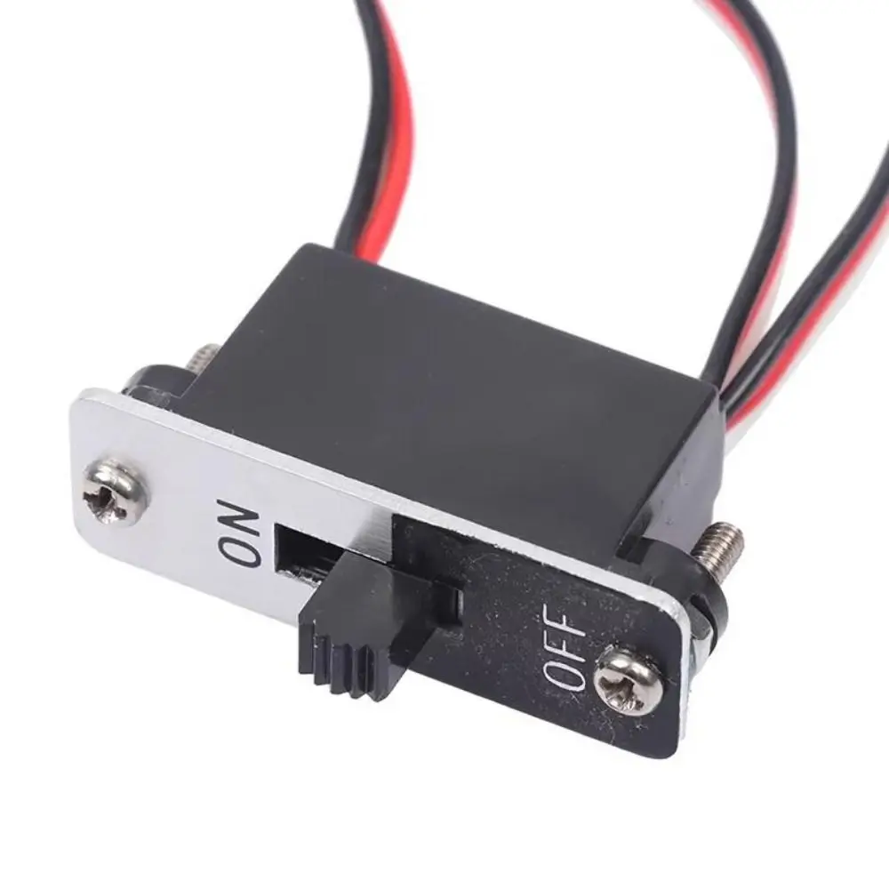 Black Red White JR Connector Plastic 250mm Medium Aluminum Shell Switch Heavy Duty RC Aluminum Power Switch For RC Airplane