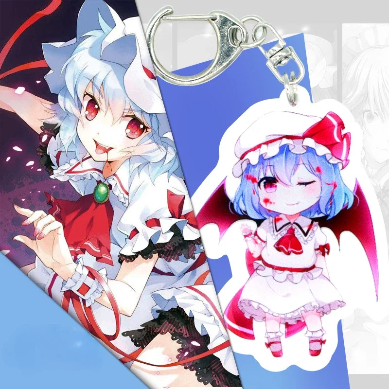 Animatiederivaten Hakurei Reimu Kirisame Marisa Mobiele telefoon sleutelhanger Randapparatuur Creatief Mooi festivalcadeau