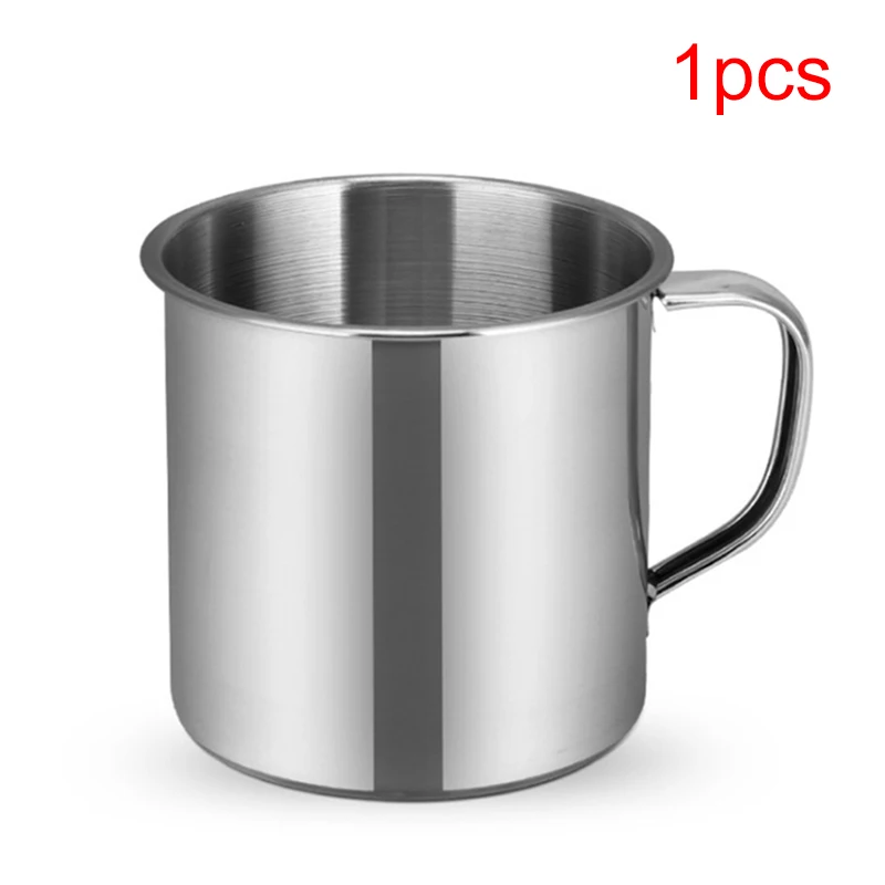 1/3/6 pz Edelstahl campeggio all'aperto escursionismo tazza da tè tazza da caffè in acciaio inox ufficio scuola regalo