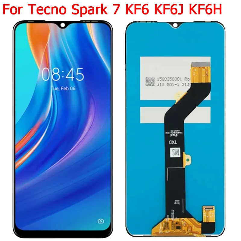 

Spark 7 Display For TECNO Spark 7 KF6J LCD Display Touch Screen Digitizer Panel 6.5" KF6 KF6N Screen Parts