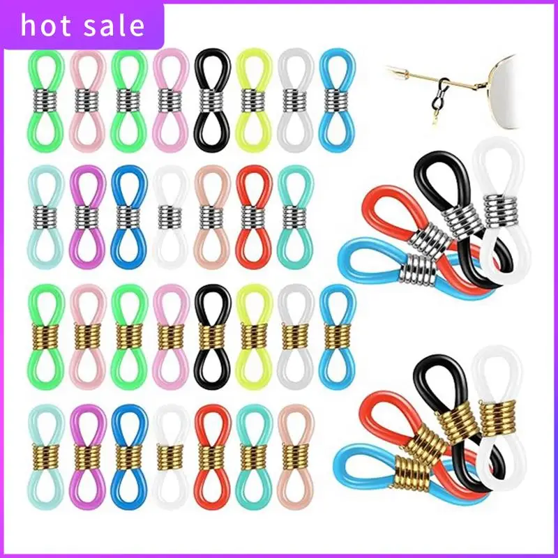 

60 Piece Glasses Chain Ends As Shown Silica Gel Glasses Connector Glasses Fixed Chain Ends