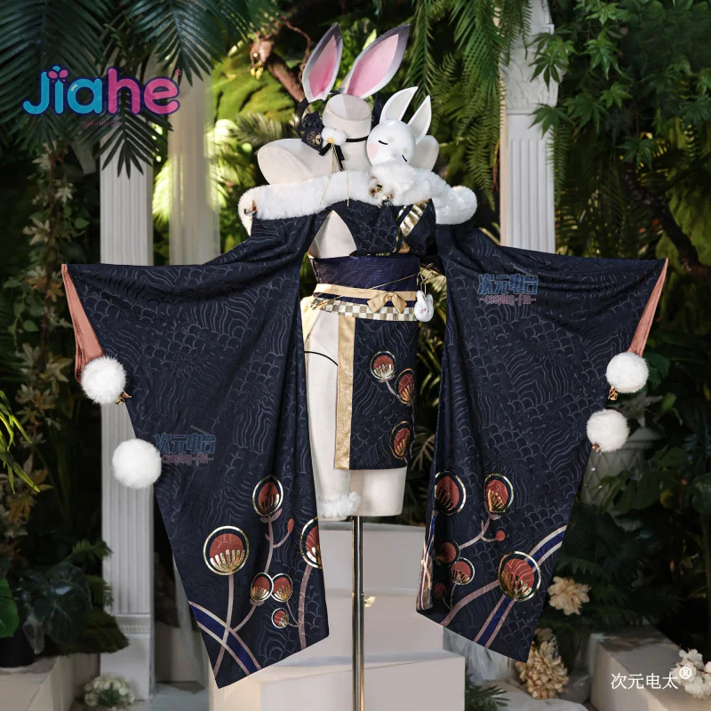 

Новый костюм для косплея Аниме Azur Lane USS Laffey Rabbit City Lord: милый женский кимоно-костюм для Хэллоуина, с головным убором и аксессуарами, униформа