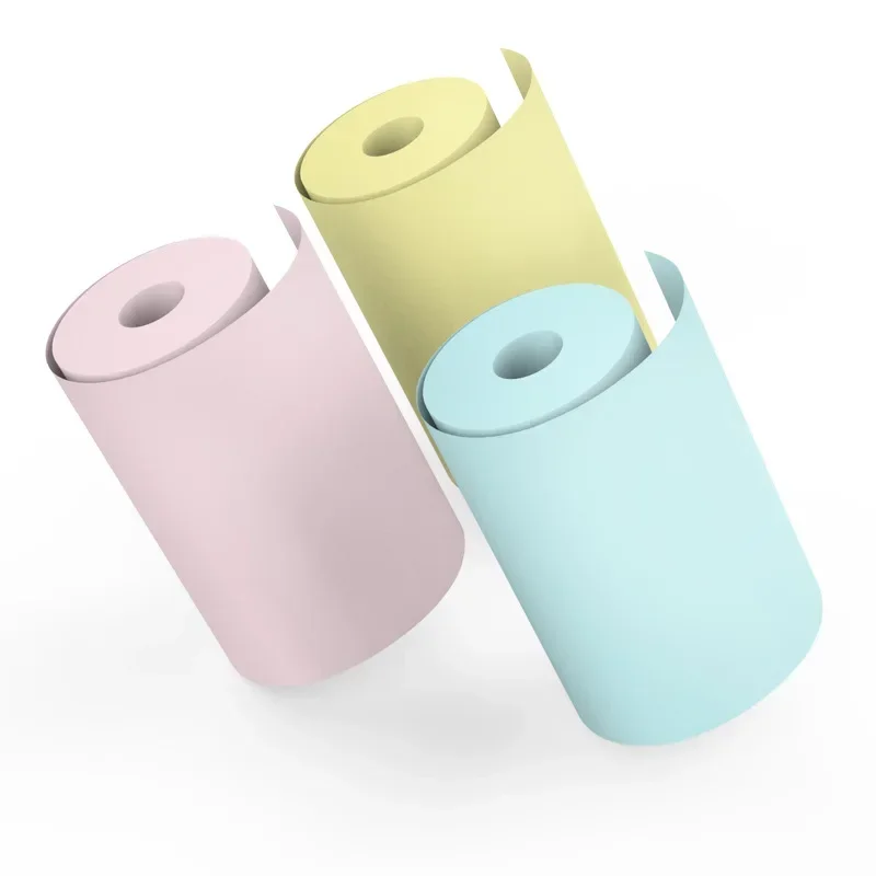 57 mm Rollen Druckpapier für Mini-Drucker, Kinder-Sofortdruckkamera, Thermoetikett, selbstklebendes Aufkleberpapier, Druckfoto, Notiz