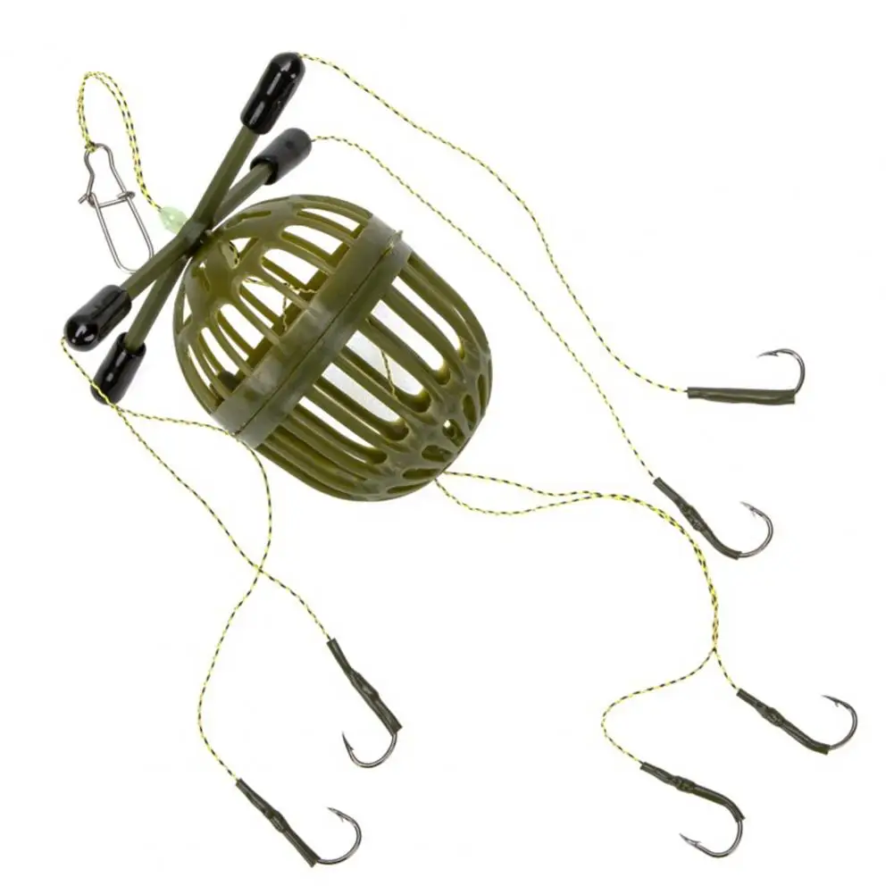 Fishing Exlosive Hook Fishing Tackle Lightweight Portable Fishing Bait Cage with Explosion Hook for Outdoor Angling Anti-winding