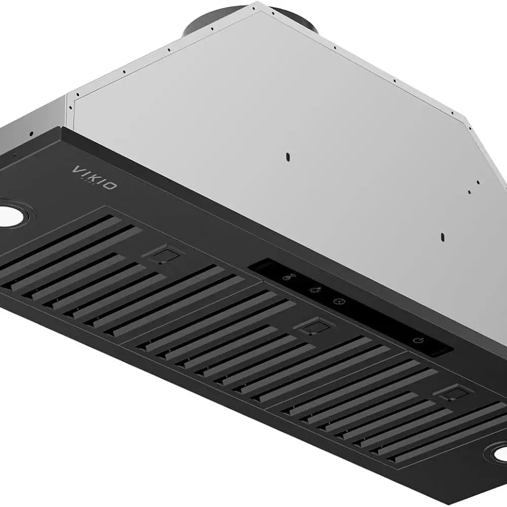 ビルトイン/インサートレンジフード 980 CFM、ダクト式/ダクトレス変換可能、ステンレス製キッチン換気フード、4段階風量調節、ジェスチャーセンサー付き