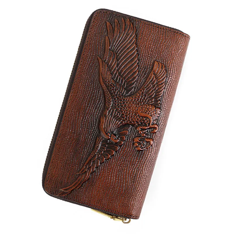 Dompet Tas Kulit Asli Besar untuk Pria atau Wanita 2025 Baru Lapisan Pertama Kulit Sapi Dompet RFID Tempat Kartu Clutch Tas Tangan