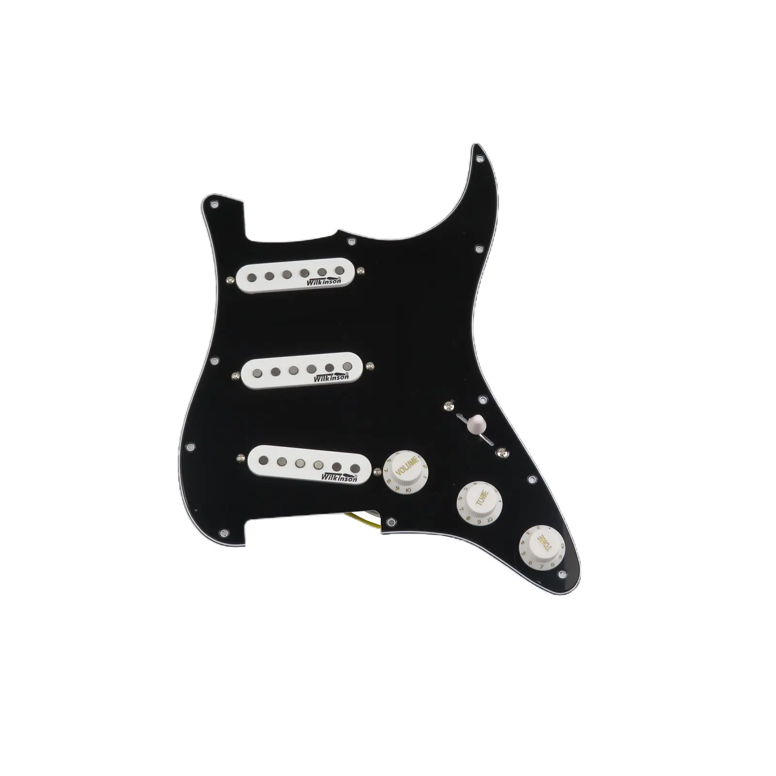 

Guitar Pickups SSS Single coil Guitar Pickups loaded Prewired Pickguard Wilkinson Ainico 5 Pickups Guitar Parts Replace