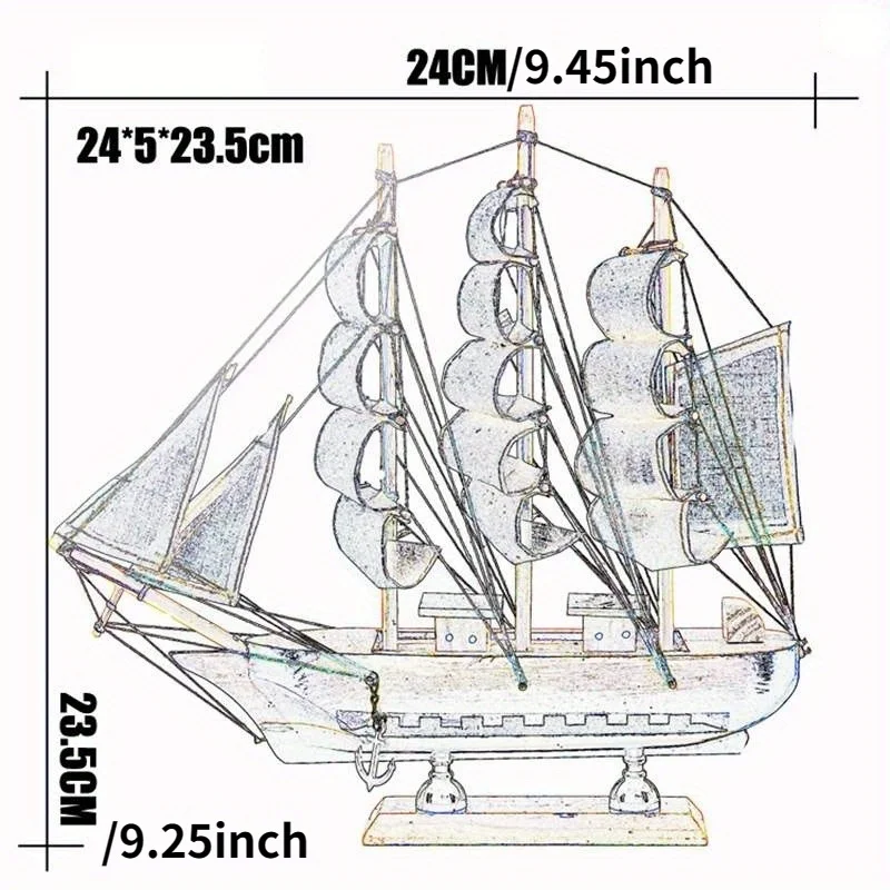 DIY Wooden Scale Model Ship Assembling Building Kits Ship Model Wooden Sailing Model Assembled Kit Kid Gift