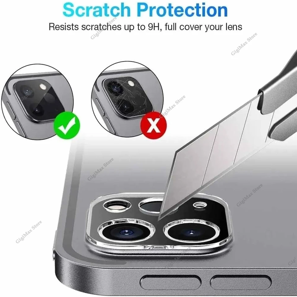 3 Piezas Vidrio para Cámara para Apple iPad Pro 11 13 2024 11 12.9 2020 2021 Protector de Pantalla para iPad Película para Apple iPad Pro 12.9 11 2022 4