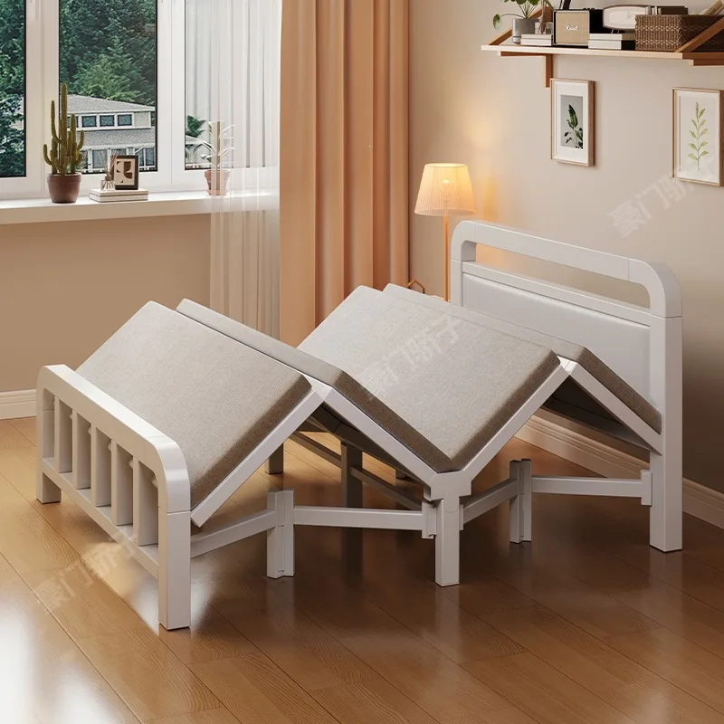 YFY Stacked Bed Human Bed Household Adult Simple Bed Small M Rental Room Bedroom Hard Board Strong Iron