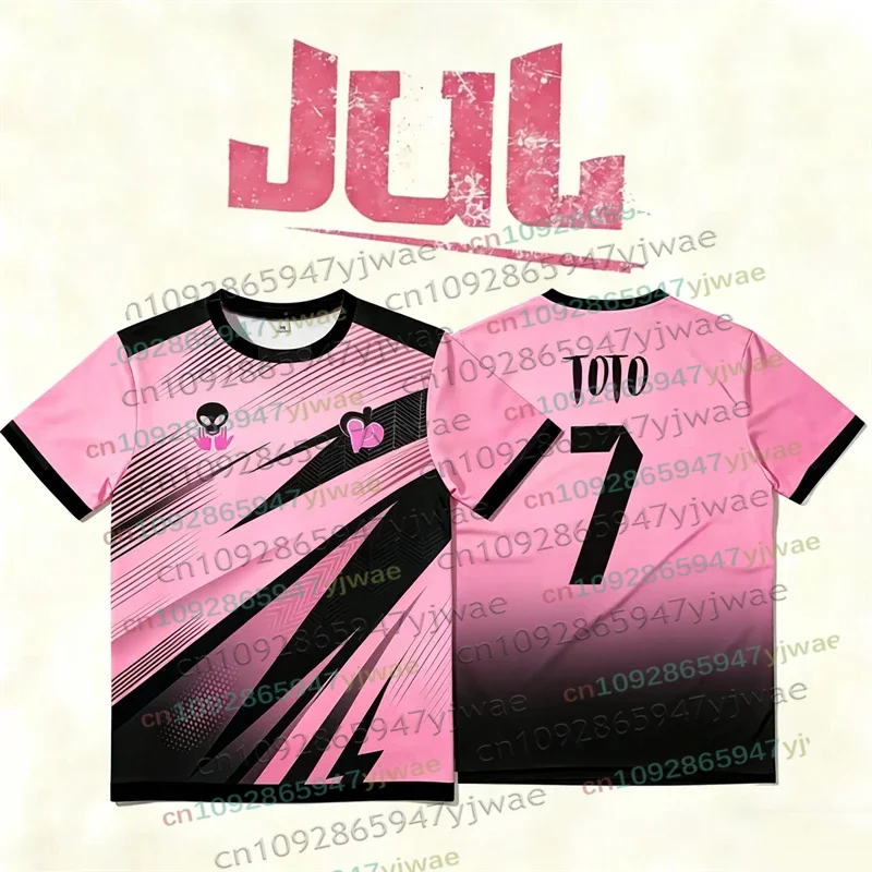 Nueva Camiseta de Fútbol JUL 2026, Estilo Hip Hop Urbano, 90 Minutos JUL TOTO 7, para Hombre y Mujer, Verano, Playa