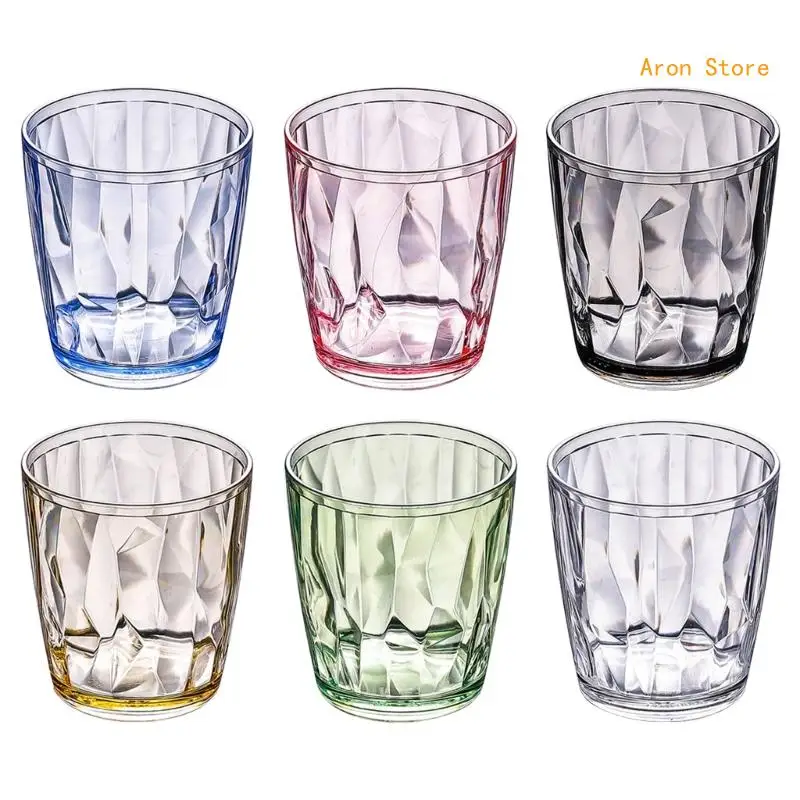 Acrylic Drinking Glasses Shatterproof Water Tumblers Unbreakable Reusable Beer Champagne Cup Dishwasher Safe for Party