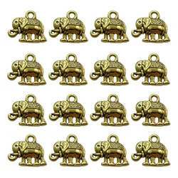 25pcs Charm Small Animal Elephant Pendant Fashion Jewelry Making DIY Handmade Bracelet Necklace Accessories