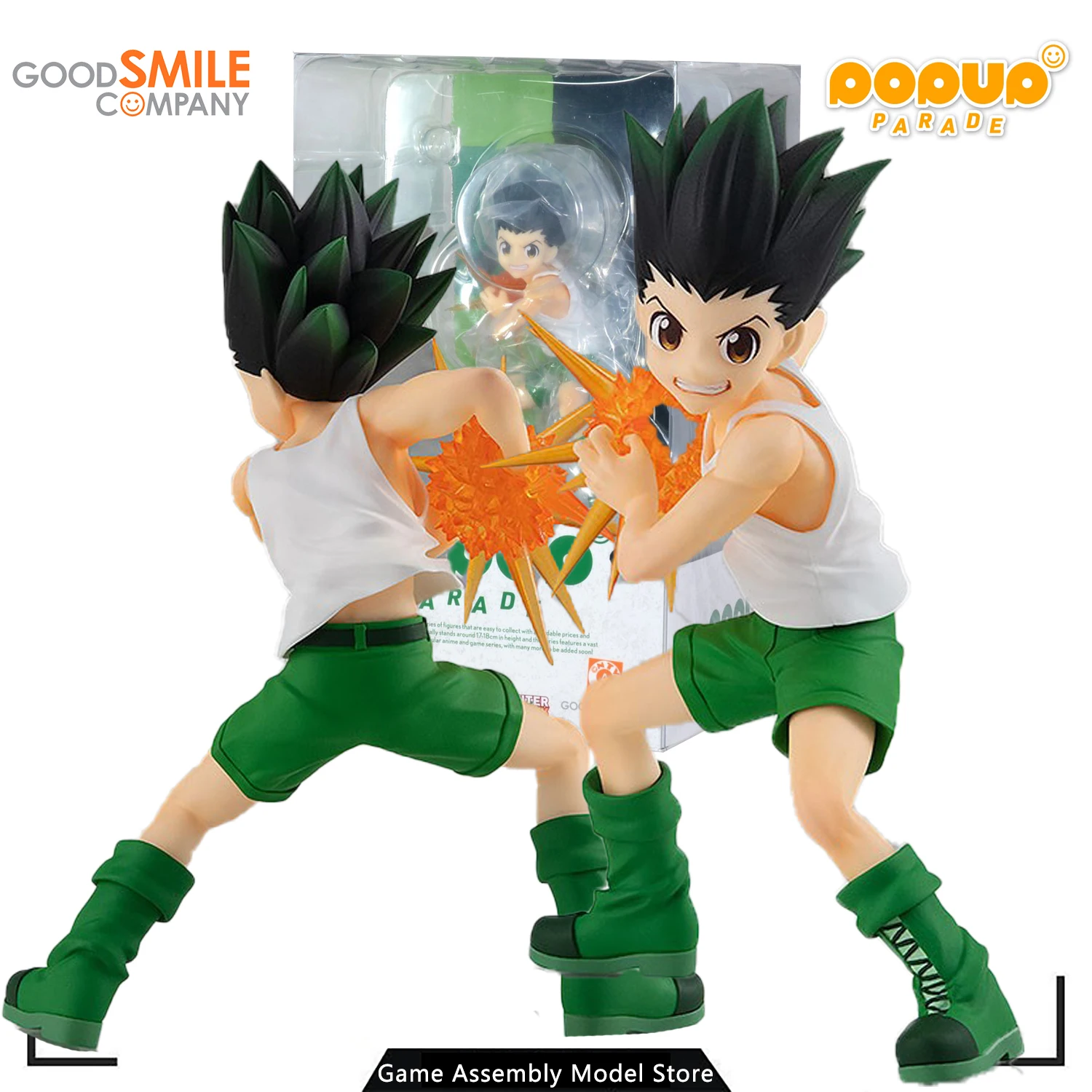 

GSC Genuine Original Model Kit Pop Up Parade Gon Freecss PVC Figure Assembled Model PVC Animation Toy Action Figures 140mm