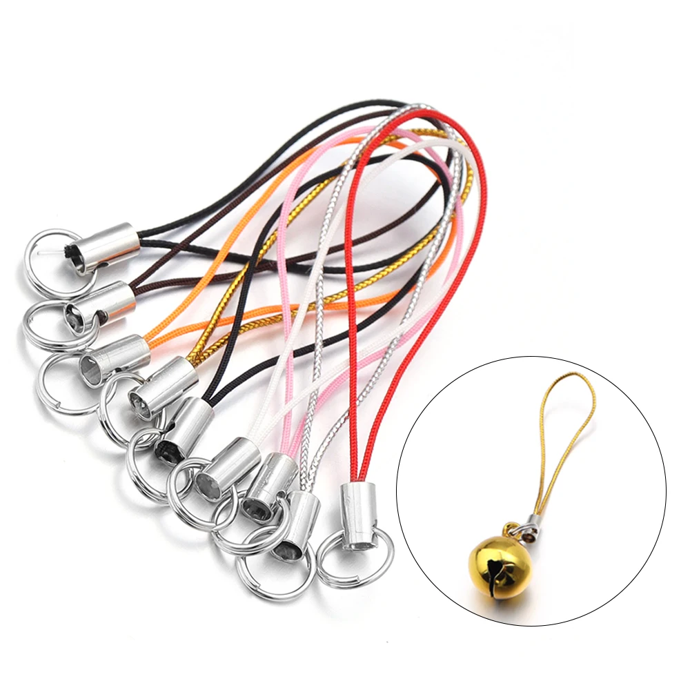 50 قطعة اليد المعصم الحبل سلسلة قصيرة قبضة الحبل شريط لتعليق الهاتف المحمول ل فلاش USB المفاتيح ID شارة حامل DIY بها بنفسك لوازم
