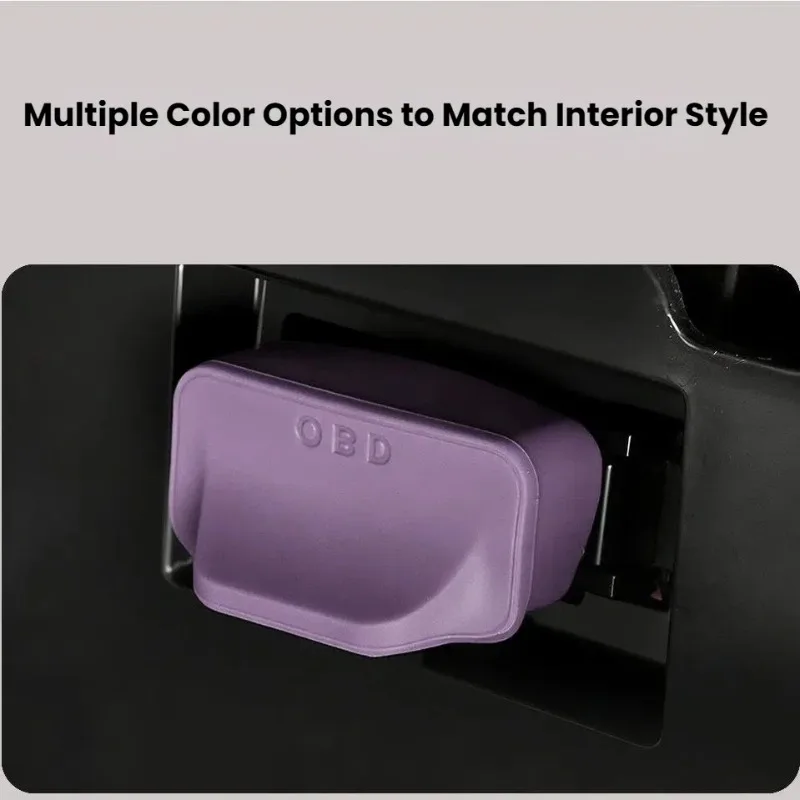Silicone OBD Port Dust Cover Waterproof Dustproof Diagnostic Connector Cap for Tesla Model Y/YL/3 Highland Car Accessories