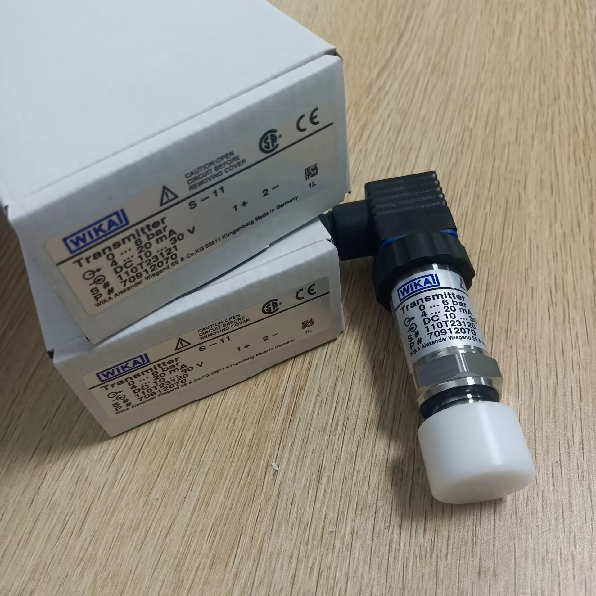 Wika Flush Pressure Transmitter S-11 0-6bar 4-20mA G1/2