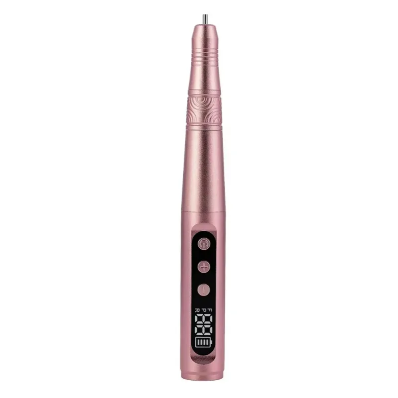

KV Professional Electric Nail Drill Portable Manicure Carbide Aluminium Alloy Electric Cordless 35000RPM Handle Nail Drill Tips