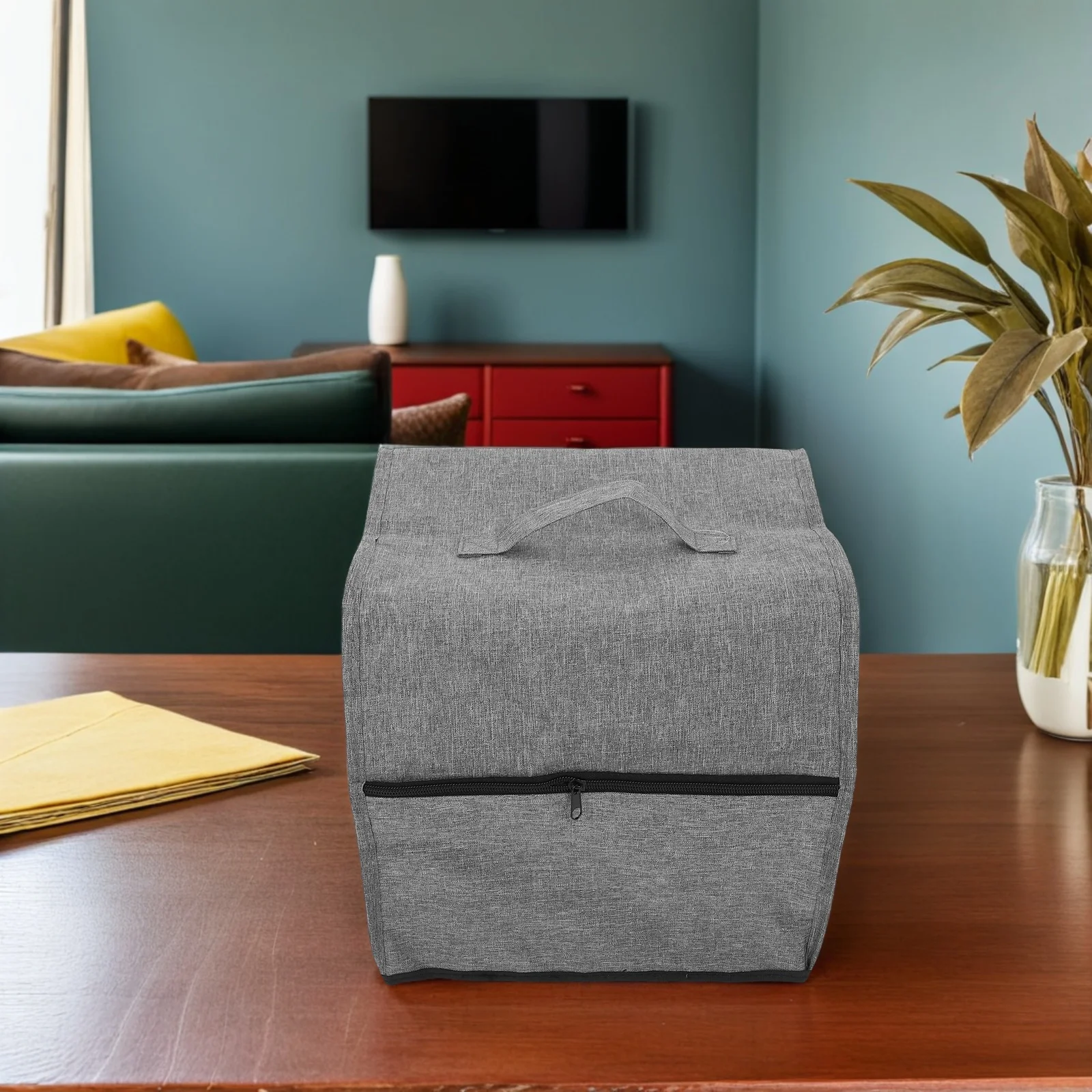 

Портативная сумка для швейной машинки с карманом на молнии и защитным чехлом от пыли, органайзер для домашних швейных инструментов, чехол для вышивальных принадлежностей