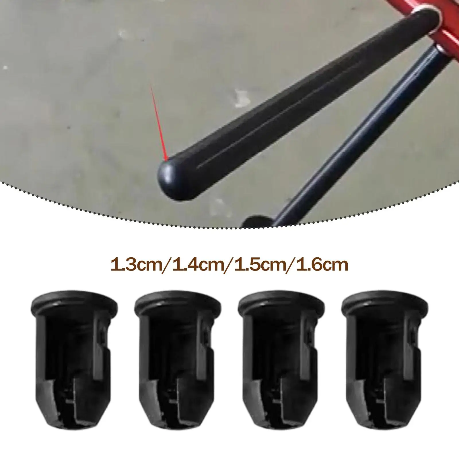 

4x Chair Tube Insert Plug Stool Feet Stopper for Fishing Hiking Outdoor