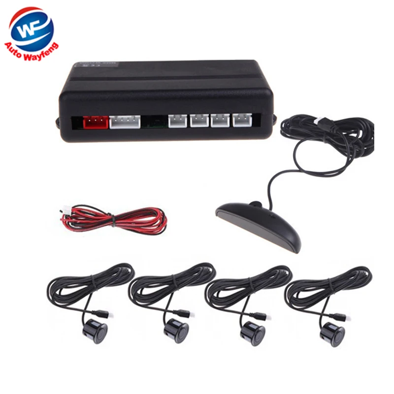 

Digital LED Display Car Parking System Assistance Reverse Parking Backup System Detection Radar 4 Sensors DC12V Universal R4